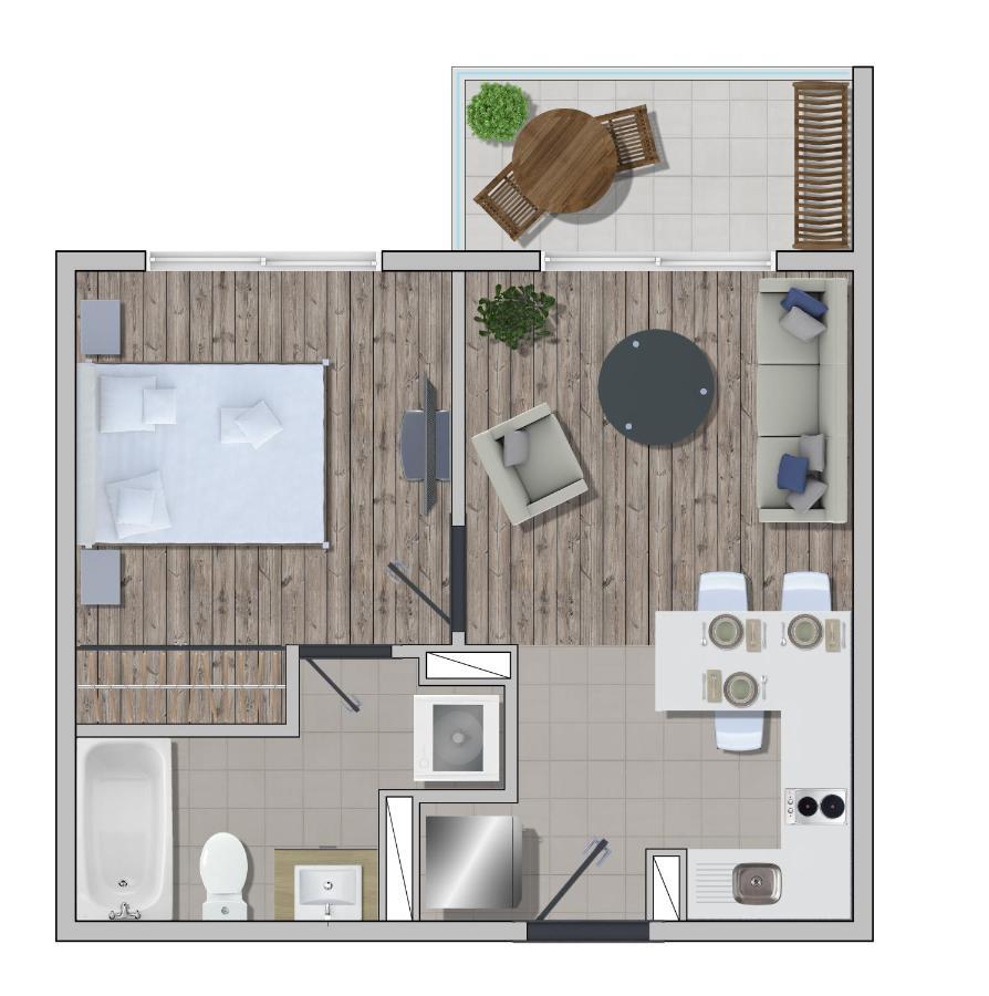 Apartamento Nuevo y muy bien equipado departamento en Pucón Exterior foto